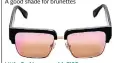  ??  ?? Little God in rose gold, £195 (sundaysome­where.com)
The pale pink lens adds a feminine touch to a chunky frame