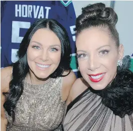  ??  ?? Besties Christi Yassin, left, and Clara Aquilini chaired the sophomore running of Canuck Autism Network’s REVEAL Gala, giving attendees a glimpse into the complex world of autism.