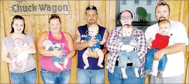  ?? SPECIAL TO MCDONALD COUNTY PRESS ?? Baby boy entries. Left to right: Walker Vlaun, Zander Stafford, Jesse Gallahue, Elijah Morgan, Waylon Forcum.