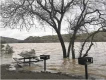  ?? EAST BAY REGIONAL PARK DISTRICT ?? Recent storms have flooded the picnic areas and dumped tons of mud on the beaches at Del Valle Regional Park in Livermore.