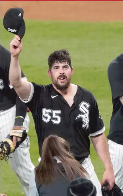  ?? DAVID BANKS/AP ?? Carlos Rodon became the first pitcher to throw a no-hitter within two years of having Tommy John surgery.