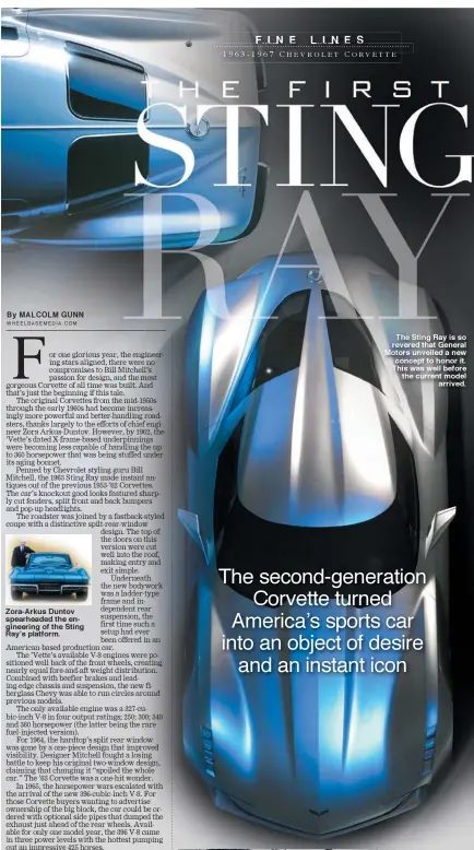  ??  ?? The Sting Ray is so reversed that General Motors unveiled a new concept to honor it. This was well before the current model arrived.