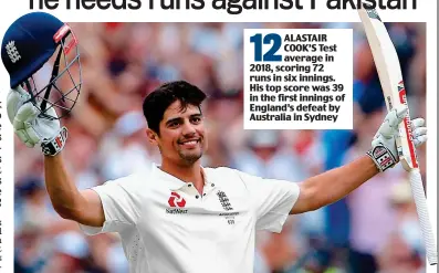  ??  ?? Double bubble: Cook celebrates reaching 200 at Melbourne in the last Ashes