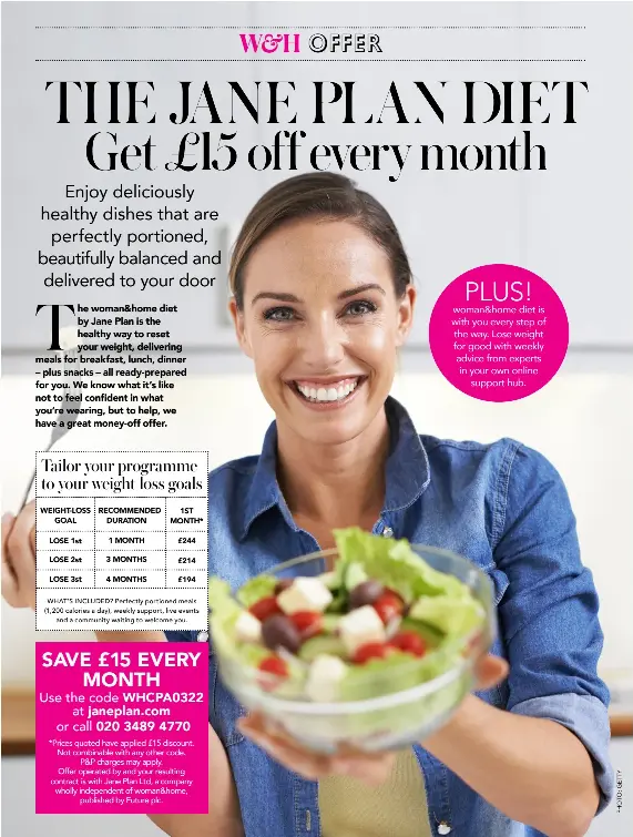 THE JANE PLAN DIET Get £15 off every month PressReader