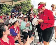  ?? SUPPLIED ?? Canadian golfer Lorie Kane is always a fan favourite at the CP Women’s Open.