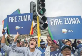  ??  ?? Time to restrategi­se: Now that Jacob Zuma is history, has the DA lost its raison d’être ahead of the 2019 elections? Photo: Delwyn Verasamy