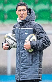  ??  ?? Glasgow Warriors assistant coach Kelly Brown.