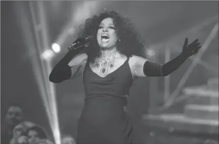  ?? MATT SAYLES / INVISION VIA AP ?? Diana Ross, pictured performing at the American Music Awards in Los Angeles in November, is performing in the Encore Theater at Wynn Las Vegas, sharing decades of her biggest hits.