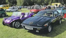  ??  ?? All that elbow grease was worth the effort as the TR7 came up a treat for the Bank Holiday Sunday Stamford Classic Car Show.