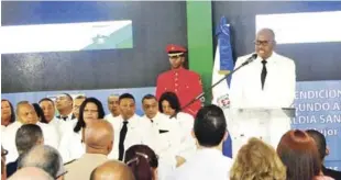  ?? ADRIANO ROSARIO/LISTÍN DIARIO ?? Realizacio­nes. El alcalde de Santo Domingo Este, Alfredo Martínez, rindió cuentas ayer de su gestión.