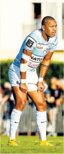  ?? Sport Photo Icon ?? Gaël Fickou s’était blessé en match de préparatio­n contre Brive, sur la pelouse de Terrasson (Dordogne) à une semaine du lancement du championna­t.