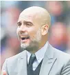  ??  ?? Pep Guardiola