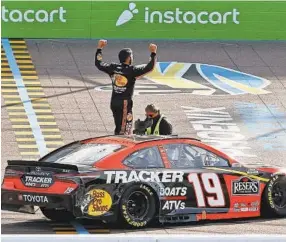  ?? AP ?? Martin Truex Jr. became the fifth different winner after five races to start the NASCAR Cup Series season on Sunday at Phoenix Raceway.