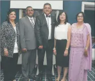  ??  ?? With his siblings at his 60th birthday party at the Oyster Box Hotel in uMhlanga in 2014: Sudira, Rajan, Nishi and Premilla.