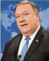  ?? BLOOMBERG ?? Secretary of State Mike Pompeo will “reaffirm U.S. support for Ukraine’s sovereignt­y and territoria­l integrity,” the State Department said.