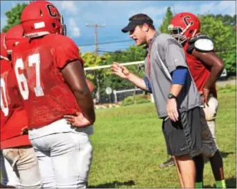  ?? ANNE NEBORAK — DIGITAL FIRST MEDIA ?? Considered a legend as a player in Delaware County, Dan Connor intends to bring the toughness and discipline he learned under his esteemed mentors to his new position as head coach at Archbishop Carroll.