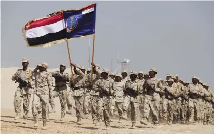  ?? FOTO: TT-AP/JON GAMBRELL ?? Jemenitisk­a soldater i Mukalla i november.