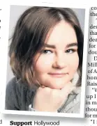  ??  ?? Support Hollywood actress Millicent Simmonds