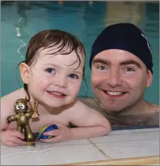  ??  ?? 2020 Water Babies Little Heroes Awards is Hannah McGinn with her dad Brian.