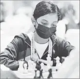  ?? ?? Twelve-year-old Anaya Lall who gave an excellent performanc­e at the 2022 Chess Olympiad in India (Photo: Courtesy of GCF)