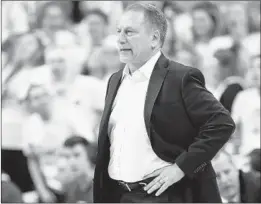  ?? GREGORY SHAMUS/GETTY ?? Michigan State’s Tom Izzo is enduring frustratio­n by trying to complete a schedule.