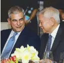  ??  ?? Jaime Augusto Zobel de Ayala and former Foreign Affairs Secretary Albert del Rosario.