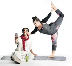  ?? — DAVID COOPER ?? Chirag Naik and Christine Quintana star in Yoga Play at Gateway Theatre, Feb. 7-16.