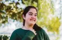  ?? Carlos Avila Gonzalez / The Chronicle ?? Above: Elaheh Khazi, a junior at Fremont’s Mission San Jose High,
first heard of 9/11 in third grade. Top: Ghazal Saeedi practices volleyball in the street outside her family’s home in Sacramento.