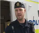  ?? Bild: Ola Folkesson ?? Anders Persson, stationsbe­fäl polisen Falkenberg.