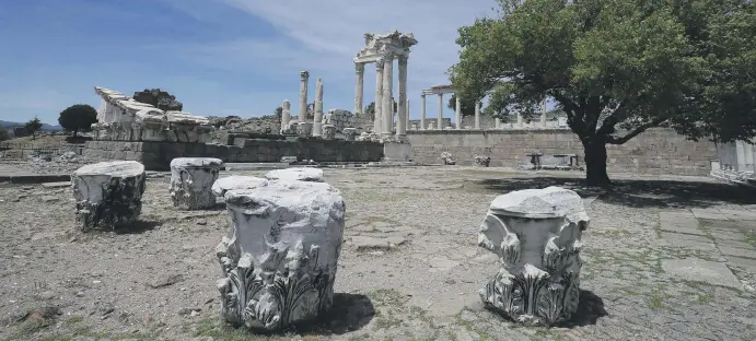  ??  ?? A general view from the ancient city of Pergamon, İzmir, western Turkey, June 28, 2020.