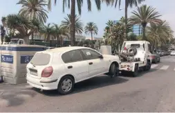  ?? Foto: Rathaus Marbella ?? Täglich werden Autos abgeschlep­pt.