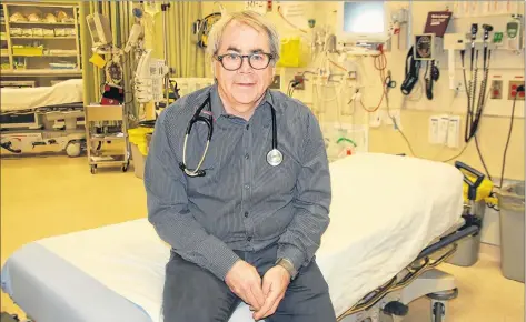  ?? JIM DAY/THE GUARDIAN ?? Dr. Charles Duffy, who works as an emergency physician at the QEH, says he is passionate about improving the health-care system to make it more accessible, efficient and responsive to patients’ needs.