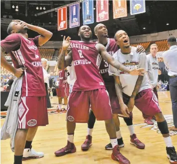  ?? JIM BROWN, USA TODAY SPORTS ?? Eastern Kentucky guard Glenn Cosey (0) is a player who could propel his team to an upset win in the NCAA tournament. Cosey averages 18.8 points and 4.2 assists a game.