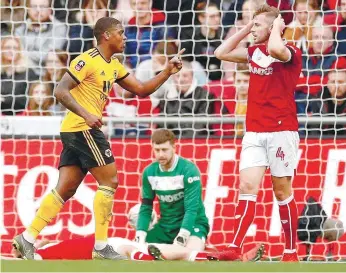  ??  ?? Ivan Cavaleiro leva cinco golos esta época pelo Wolverhamp­ton