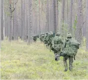  ?? CORPORAL NATHAN MOULTON / LAND TASK FORCE IMAGERY ?? The government’s defence policy update will be revealed to Canadians by Prime Minister Justin Trudeau June 7.