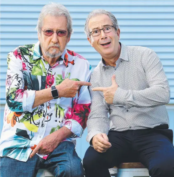  ?? Picture: ADAM HEAD ?? Actor Michael Caton and writer/director Ben Elton are in town for the premiere of Three Summers and the Australian Internatio­nal Movie Convention.