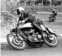  ??  ?? Ernie Barrett in action on his 250cc Phoenix, in 1956. He never did beat Ron Jones though…