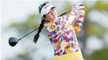  ?? AFP-Yonhap ?? Lilia Vu plays her shot from the sixth tee during the second round of the LPGA Drive On Championsh­ip at Bradenton Country Club in Bradenton, Fla., Jan. 26.