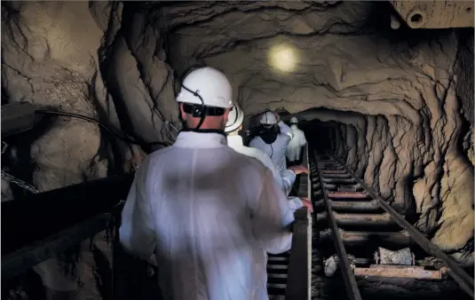  ??  ?? Above: The Steenkamps­kraal rare-earth mine in the Western Cape.