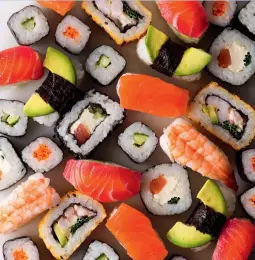  ?? ?? Above: Sushi (photo: Greencore)