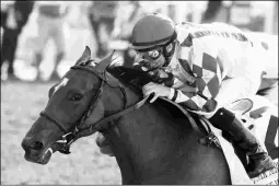  ?? BENOIT & ASSOCIATES ?? Moonshine Memories followed her debut win with this victory in Saturday’s Grade 1 Del Mar Debutante.