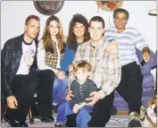  ?? SUBMITTED PHOTO ?? A Sandrovich family picture at Christmas: oldest son Brian, left, Robin, Cassie, brother Jimmy. In front of Cassie, younger son Jeff and in front of him, grandson Noah.