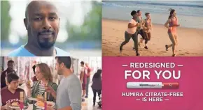  ?? ABBVIE ?? Upbeat television commercial­s and magazine ads touted the benefits of Humira.