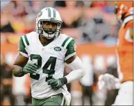  ?? Diamond Images / Getty Images ?? Former Jets cornerback Darrelle Revis will be inducted in the team’s Ring of Honor this season along with teammates Nick Mangold and D’Brickashaw Ferguson.
