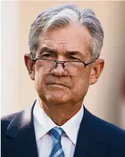  ??  ?? New Fed chair: Trump’s decision to appoint Powell to replace Yellen as Fed chair in February has preserved market expectatio­ns that the Fed will continue to tighten gradually. — AP