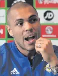  ??  ?? Focused: Josh Magennis is relishing NI’s play-off battles