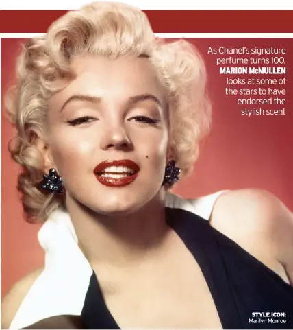  ??  ?? STYLE ICON: Marilyn Monroe