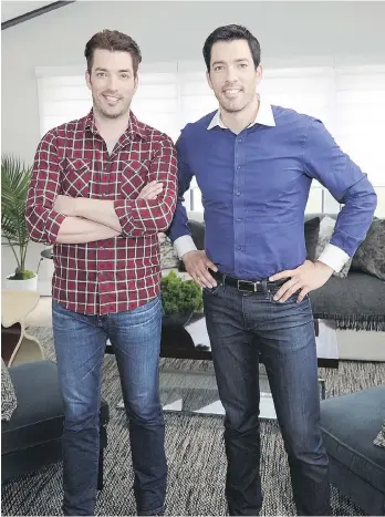  ?? HGTV ?? Property Brothers Jonathan, left, and Drew Scott recently published their memoir, It Takes Two: Our Story.