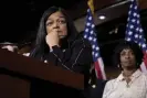  ?? Anadolu Agency/Getty Images ?? The Congressio­nal Progressiv­e Caucus chair, Pramila Jayapal, described Israel as a ‘racist state’ before clarifying her comment. Photograph: