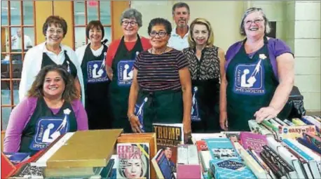  ??  ?? The Upper Chichester Library would like to thank the many, many volunteers who made their fourth annual Book Sale a success on Sept. 16-17 at the Upper Chichester Municipal Building. Picture at the sale are: Jennifer Buchanan, Upper Chichester...